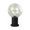Sokkelarmatuur TYPE NO 0503 rond E27 IP44, zwart mat dimbaar