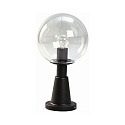 Sokkelarmatuur TYPE NO 0538 rond E27 IP44, zwart mat dimbaar