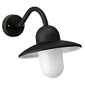 Wandarmatuur voor buitenshuis TYPE NO 0649 E27 IP44, zwart dimbaar