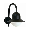 Wandarmatuur voor buitenshuis TYPE NO 0662 E27 IP44, zwart dimbaar
