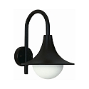 Wandarmatuur voor buitenshuis TYPE NO 0669 E27 IP44, zwart mat dimbaar