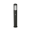 Bollard light Type No. 2221 with motion sensor (Type 2209), IP44, 90cm, E27 QA55 max. 57W, cast alu / opal glass, black