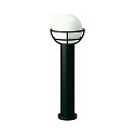 Lichtpaal TYPE NO 2030 rond E27 IP44, zwart mat dimbaar