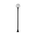 Paaltoparmatuur TYPE NO 2054 rond E27 IP44, zwart mat dimbaar