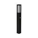 Bollard light Type No. 2066 with motion sensor 90�, IP44, height 90cm, E27 max. 20W (LED), cast alu / opal glass, black matt