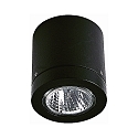 Plafondarmatuur voor buiten TYPE NO 2140 stijf GU10 IP23, zwart mat dimbaar