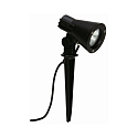 Lamp met grondpen TYPE NO 2154 met stekker, instelbaar, onbreekbaar E27 IP54, zwart dimbaar