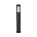 Bollard light Type No. 2221, IP44, height 90cm, E27 QA55 max. 57W, cast alu / opal glass, black matt