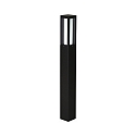 Bollard light Type No. 2266, IP44, height 90cm, E27 max. 20W (LED), cast alu / opal glass, black matt