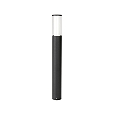 Bollard light Type No. 2269, IP44, height 90cm, E27 max. 20W (LED), stainless steel / acrylic glass / inside opal, black matt