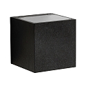 Buitenspot TYPE NO 2372 up down, hoekig IP44, zwart mat 