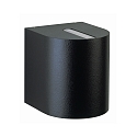 Buitenspot TYPE NO 2401 up down, rond IP44, zwart mat 