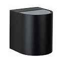 Buitenspot TYPE NO 2402 up down, rond IP44, zwart mat 