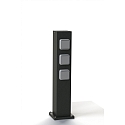 Albert Energiezuil TYPE NO 4417 5-voudig, zonder inzetstukken, zwart