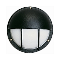 Outdoor Wall luminaire Type No. 6034, IP44, � 25cm, E27 QA55 max. 57W, cast alu / opal glass, black matt
