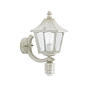 Wandarmatuur voor buitenshuis TYPE NO 1822 up, met bewegingsmelder E27 IP44, goud, wit dimbaar