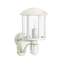 Outdoor Wall luminaire Country style Vintage Type No. 1834 with motion sensor (Type No. 1836), E27, cast alu, white-gold