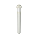 Bollard light Country style Night wathcman Type No. 2025, IP44, 90cm, E27 QA55 max. 57W, cast alu / opal glass, white-gold