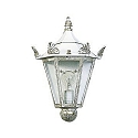Wandarmatuur voor buitenshuis TYPE NO 3228 halfrond E27 IP23, goud, wit dimbaar