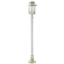 Path light Country style Night watchman Type No. 4141, IP44, height 120cm, E27 QA55 max. 57W, cast alu, white-gold