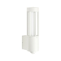 Outdoor Wall luminaire Type No. 0215, IP44, E27 max. 20W, cast alu / opal glass, white