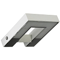 LED Outdoor Wall luminaire Type No. 0219, IP54, 16W 3000K 1600lm, swiveling 120�, cast alu / satin glass, white