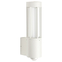 Outdoor Wall luminaire Type No. 0215 with motion sensor (Type No. 0221), IP44, E27 max. 20W, cast alu / glass, silver matt