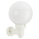 Wandarmatuur voor buitenshuis TYPE NO 0257 rond, met bewegingsmelder E27 IP44, wit dimbaar