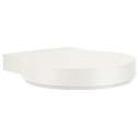 Wandarmatuur voor buitenshuis TYPE NO 0290 down, plat, rond IP44, wit dimbaar