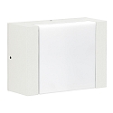 LED Outdoor Wall luminaire Type No. 0331, flat light distributor, IP54, 5W 3000K 480lm, cast alu, acrylic, dimmable, white