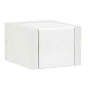 LED Outdoor Wall luminaire Type No. 0332, long light distributor, IP54, 5W 3000K 480lm, cast alu, acrylic, dimmable, white