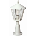 Sokkelarmatuur TYPE NO 0529 E27 IP44, wit dimbaar