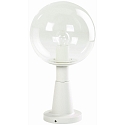 Sokkelarmatuur TYPE NO 0538 rond E27 IP44, wit dimbaar