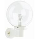 Wandarmatuur voor buitenshuis TYPE NO 0633 up E27 IP44, helder, wit dimbaar