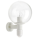 Wandarmatuur voor buitenshuis TYPE NO 0639 up, met bewegingsmelder E27 IP44, wit dimbaar