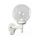 Wandarmatuur voor buitenshuis TYPE NO 0698 rond E27 IP44, wit dimbaar