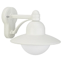 Wandarmatuur voor buitenshuis TYPE NO 1850 down, rond E27 IP44, wit dimbaar