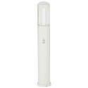 Bollard light Type No. 2221 with motion detector (Type 2209), IP44, 90cm, E27 QA55 max. 57W, cast alu / opal glass, white