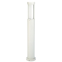 Bollard light Type No. 2043, IP44, height 90cm, E27 max. 20W (LED), cast alu / opal glass, white