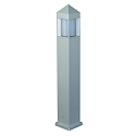 Bollard light Type No. 2241, IP44, height 90cm, E27 QA55 max. 57W, cast alu / opal glass cylinder, white matt
