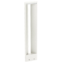 LED Bollard light Type No. 2279, IP54, triangle shape, 10W 3000K 900lm, cast alu / acrylic glass opal, dimmable, white matt