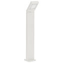 LED Bollard light Type No. 2296, IP44, 90cm, 14W 3000K 1400lm, swiveling 90� stepless, cast alu / opal glass, white matt