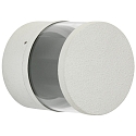 LED Outdoor Wall spot Type No. 2315 - 2-sided, IP44, � 10cm, 230V AC/DC, 6W 3000K 660lm, 2x adjustable +/- 60�, white matt