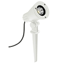 Lamp met grondpen TYPE NO 2354 met stekker, dimbaar, instelbaar IP54, wit mat dimbaar