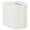 LED Outdoor Wall spot Type No. 2401 - 2-sided, tight/wide, round, IP44, 230V AC/DC, 2x 6.7W 3000K 600lm, lens + glass, white