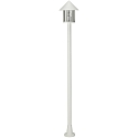 Mast light Country style conical roof modern 1 flame Type No. 4127, 183cm, IP44, E27 QA55, cast alu / acrylic clear, white