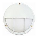 Outdoor Wall luminaire Type No. 6034, IP44, � 25cm, E27 QA55 max. 57W, cast alu / opal glass, white