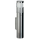Wandarmatuur voor buitenshuis TYPE NO 0205 1-vlams, cilindrisch G9 IP44, rvs mat dimbaar