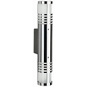 Wandarmatuur voor buitenshuis TYPE NO 0206 2-vlams, zijdelingse straling G9 IP44, rvs mat dimbaar