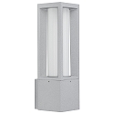 Outdoor Wall luminaire Type No. 0213, IP44, E27 max. 20W (LED), cast alu / opal glass, silver matt